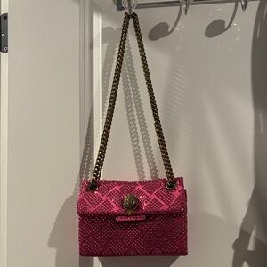 Pink sparkly Kurt Geiger shoulder bag